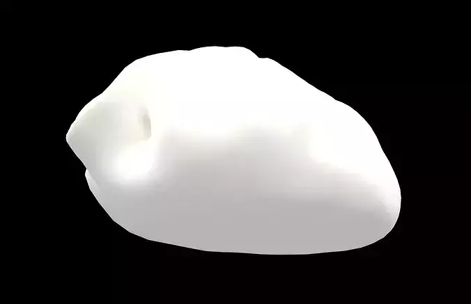 Dumpling v2 001 Low-poly 3D model 4