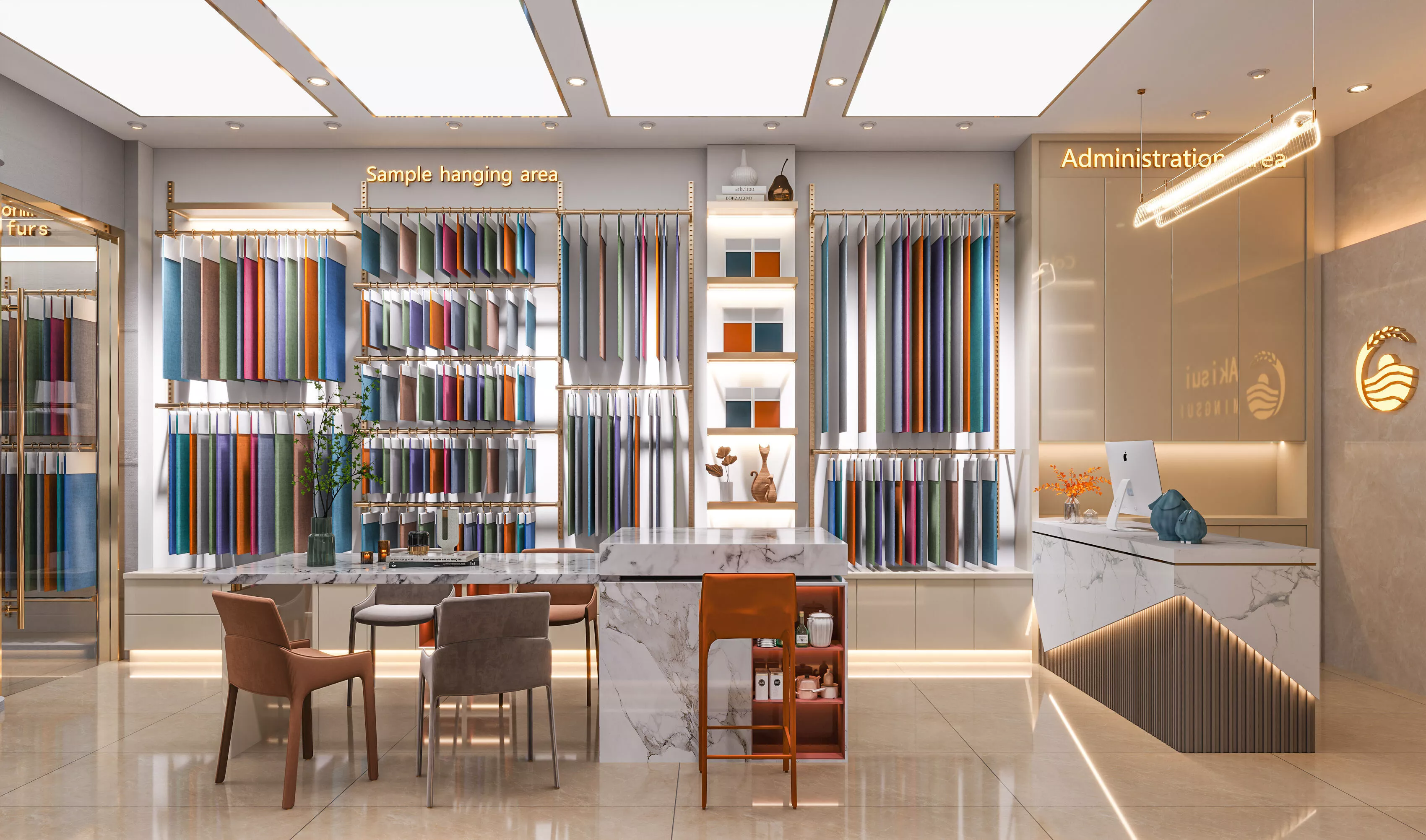 Curtain customization store 3D model