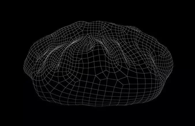 Dumpling v2 002 Low-poly 3D model 5