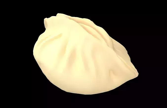 Dumpling v2 002 Low-poly 3D model 4