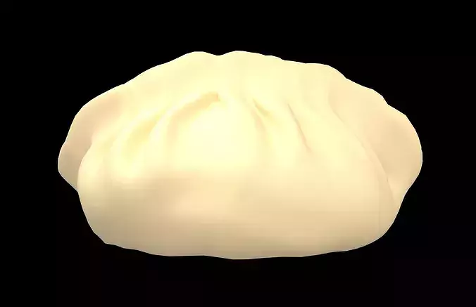 Dumpling v2 002 Low-poly 3D model 2