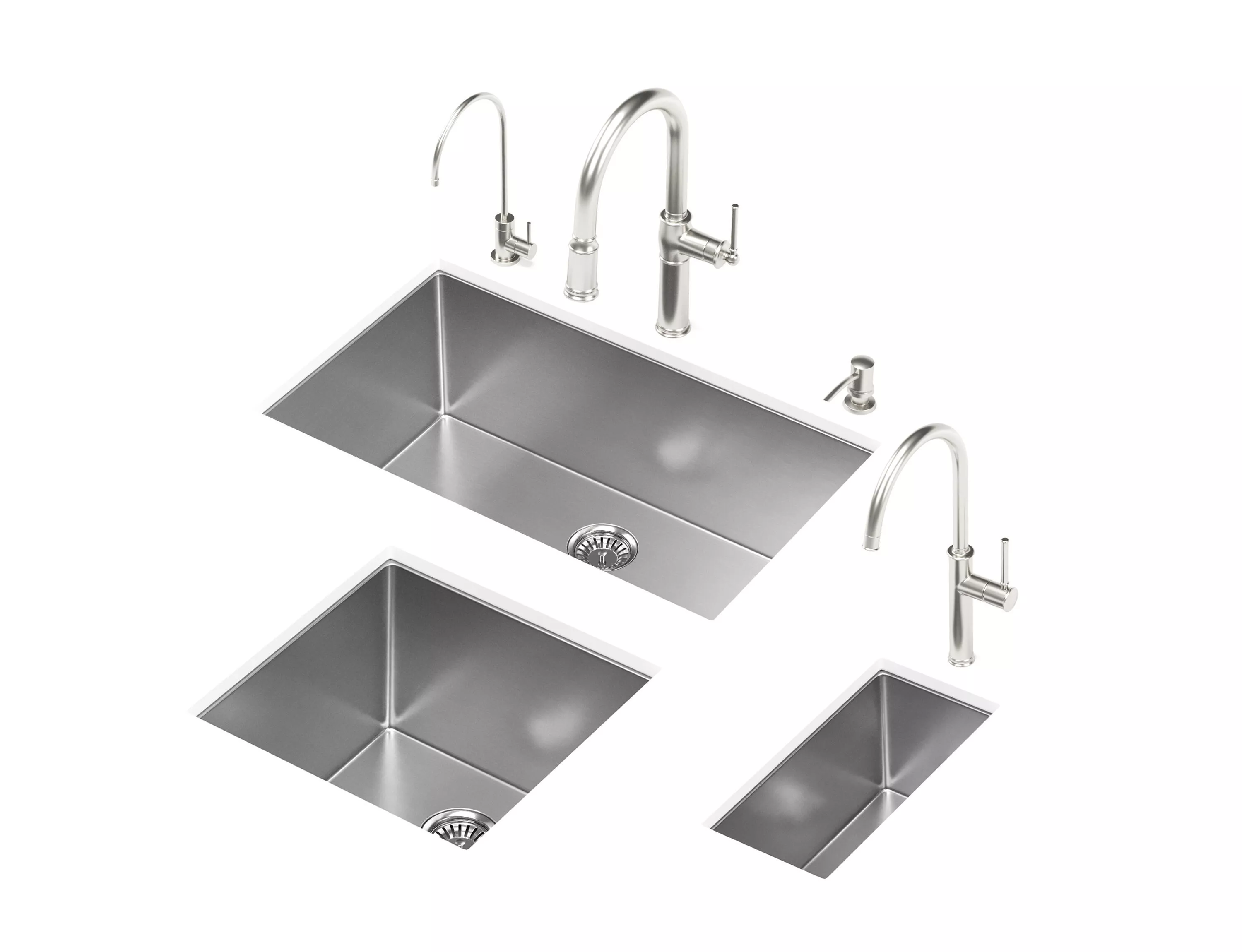 KRAUS sinks collection 3D model