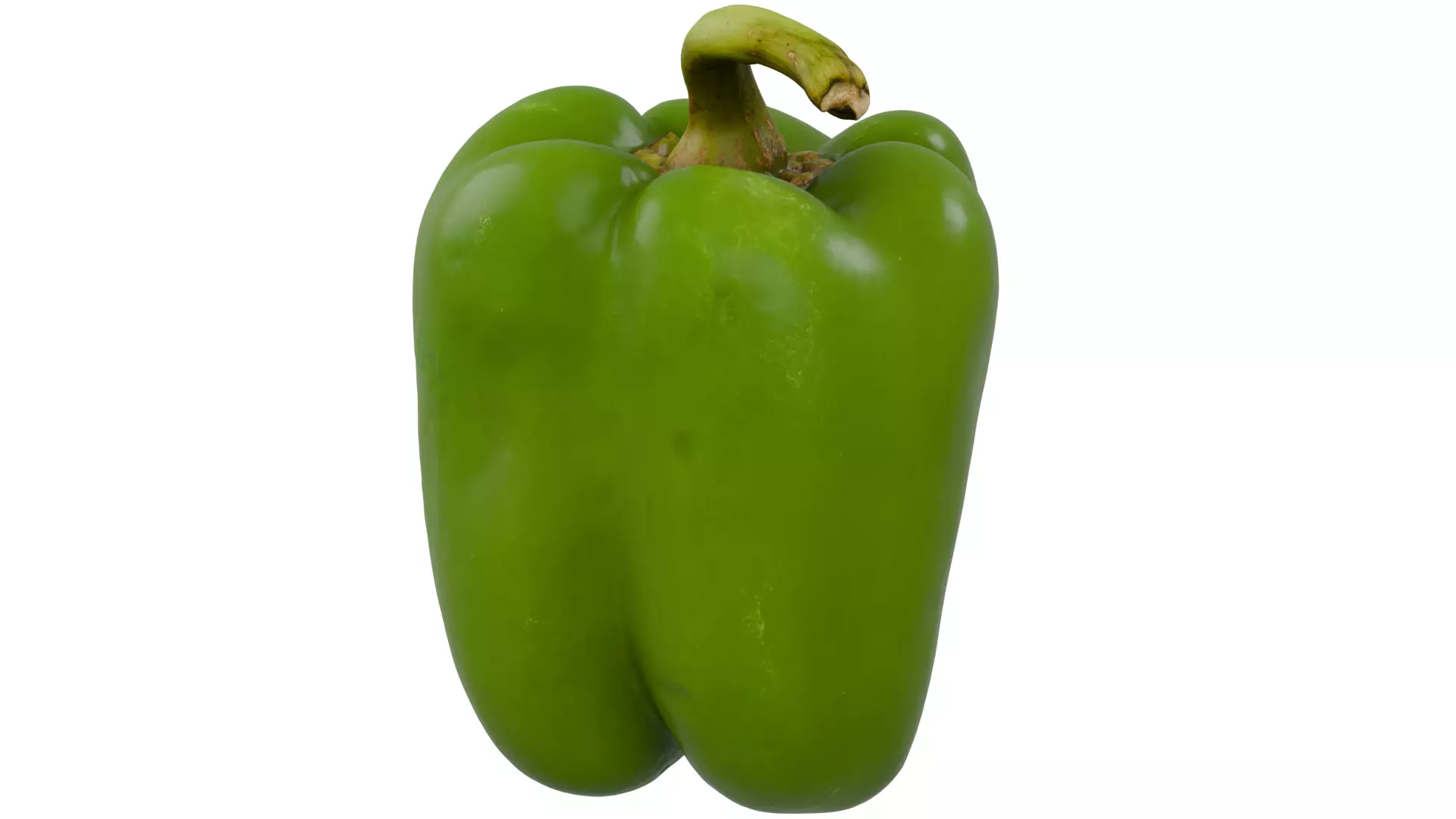 Green Bell Peeper 3D model