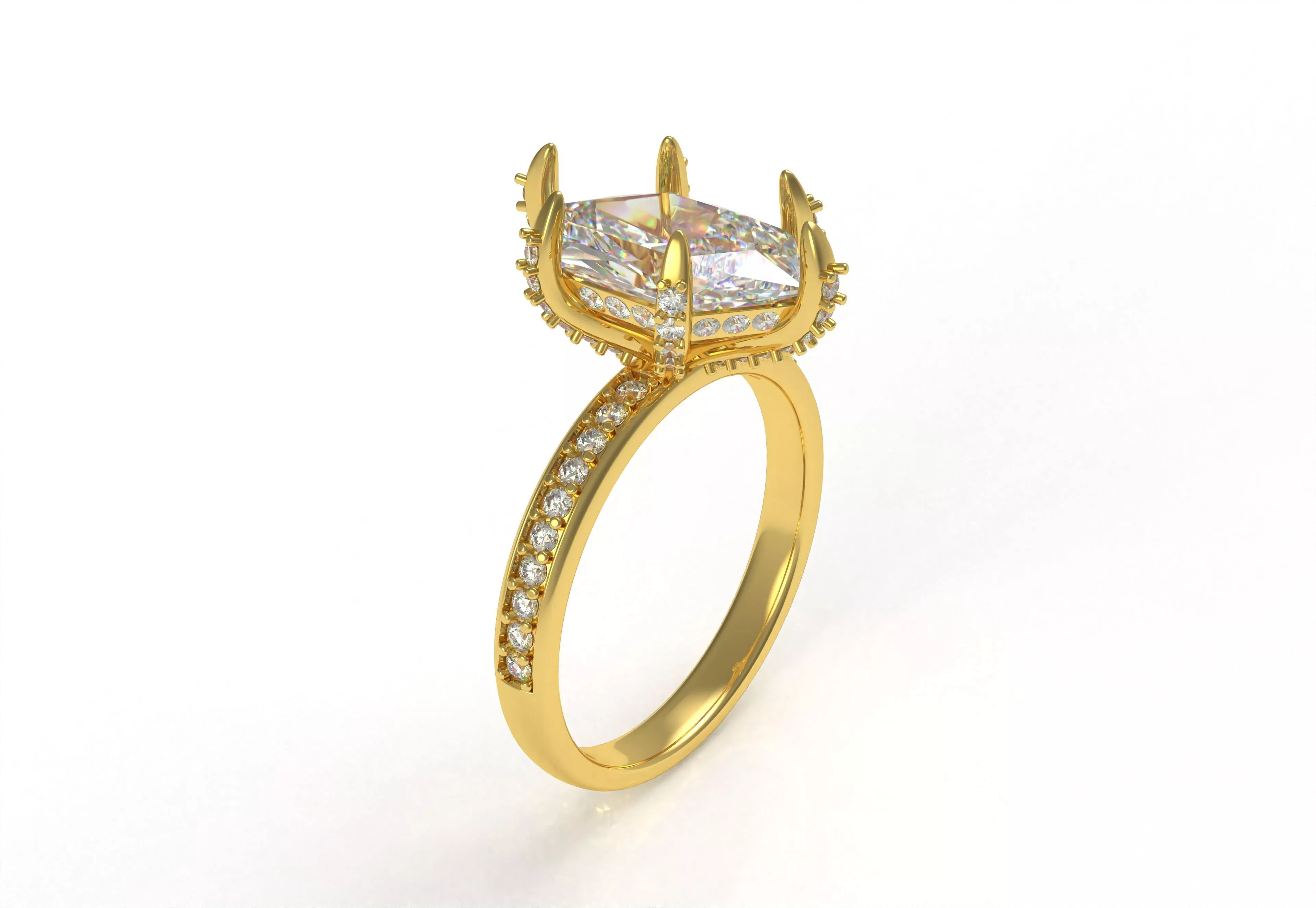 Engagement Ring 3D print model