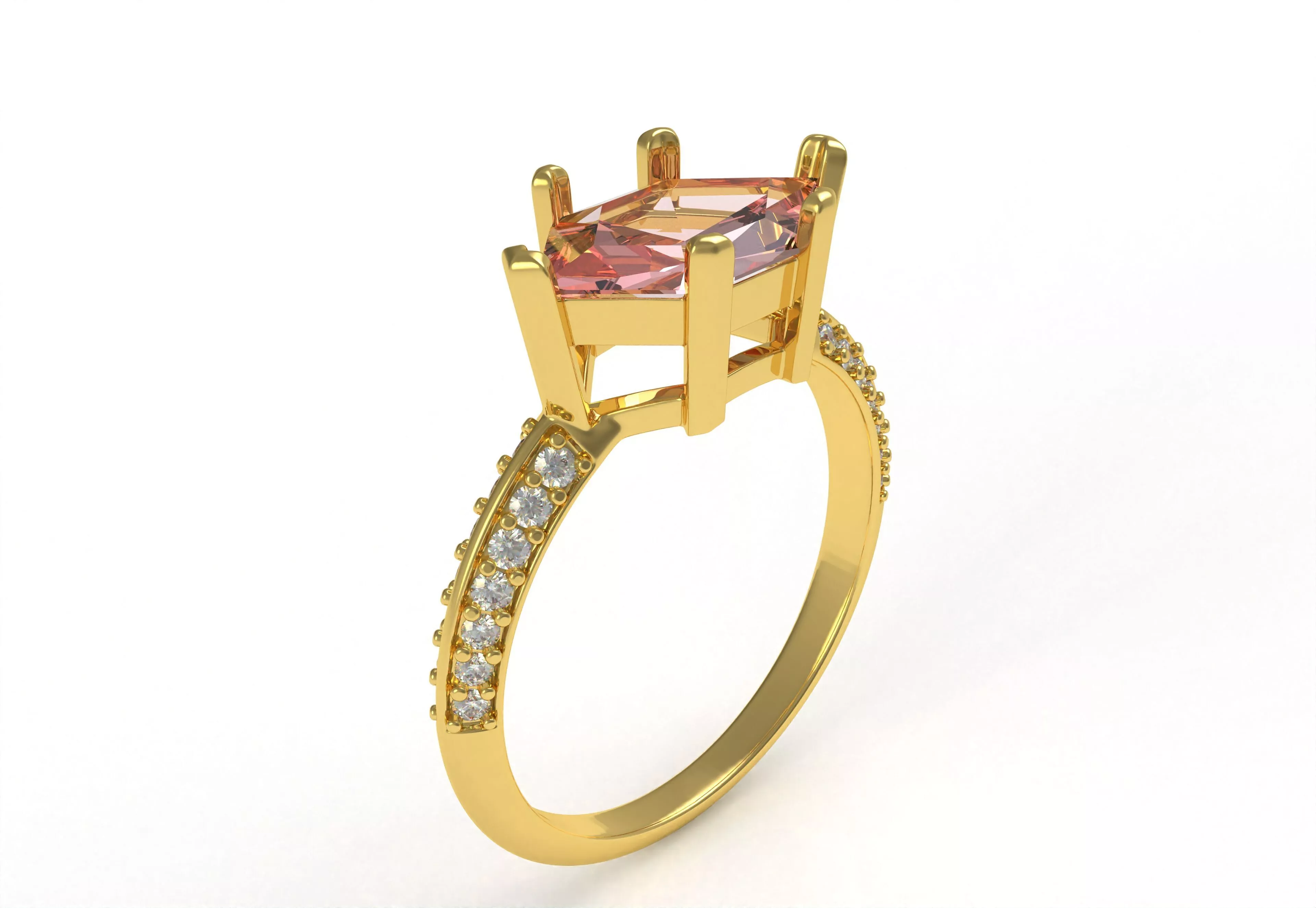 Engagement Ring 3D print model