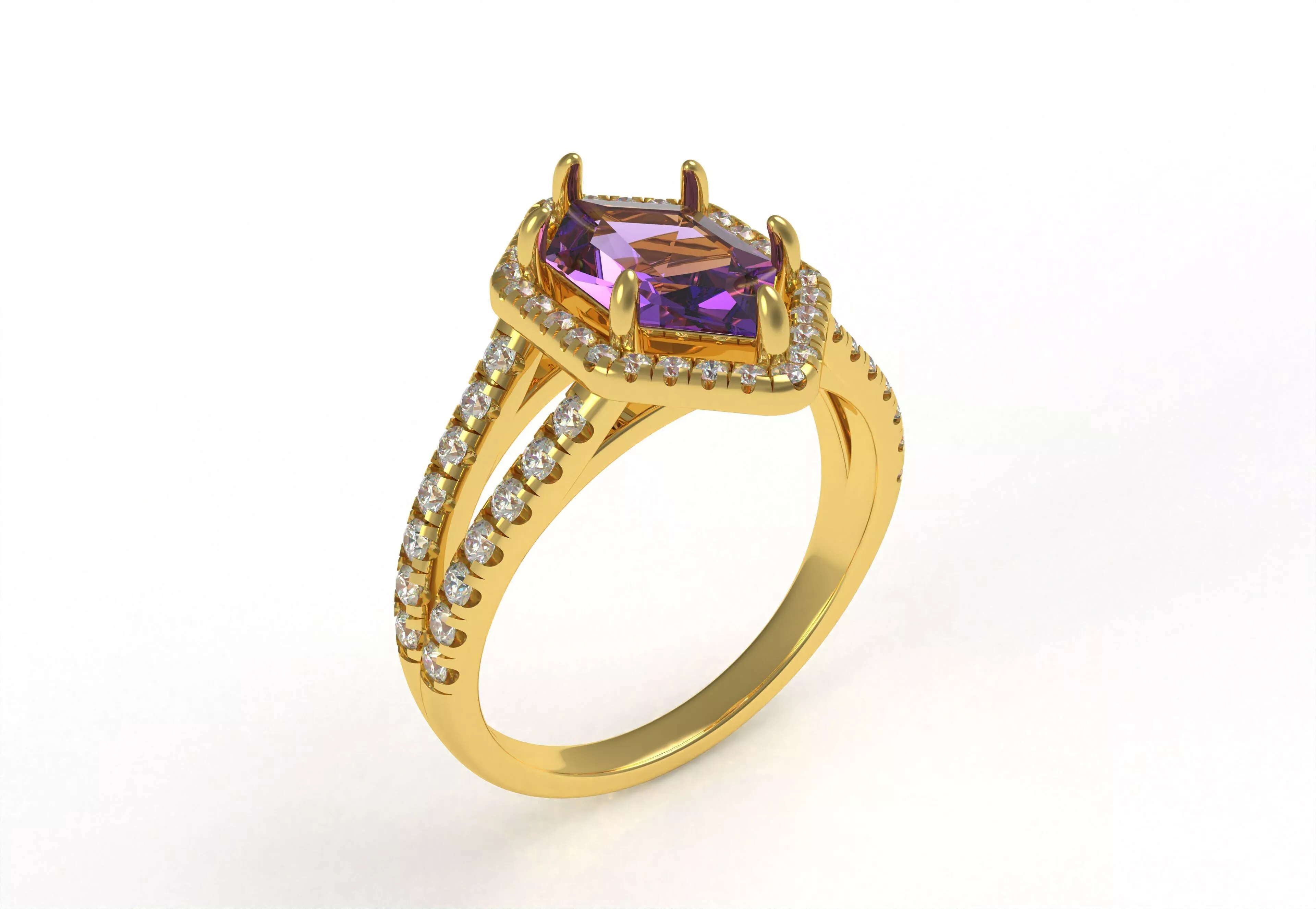 Engagement Ring 3D print model