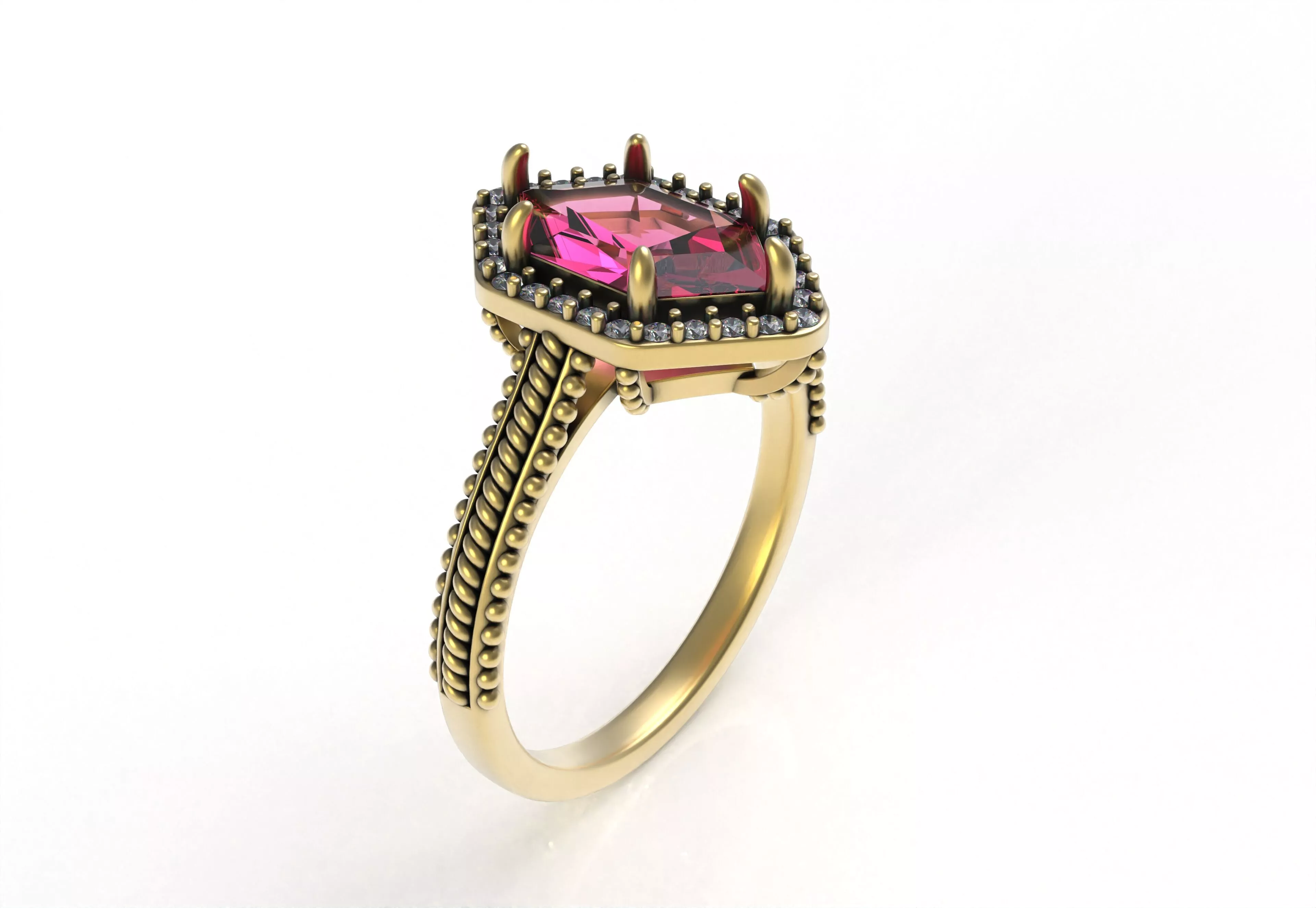 Engagement Ring 3D print model