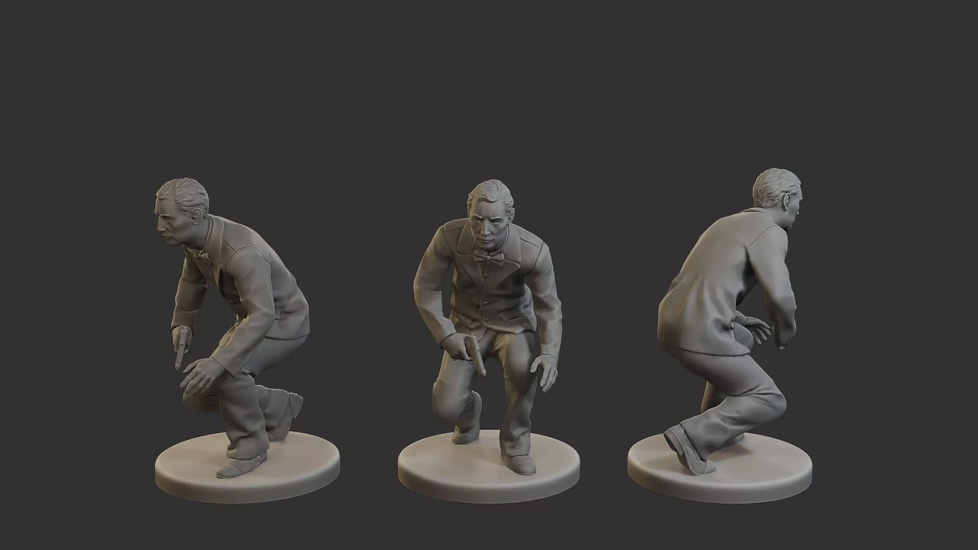 Male Spy Agent MSA1 003 3D print model