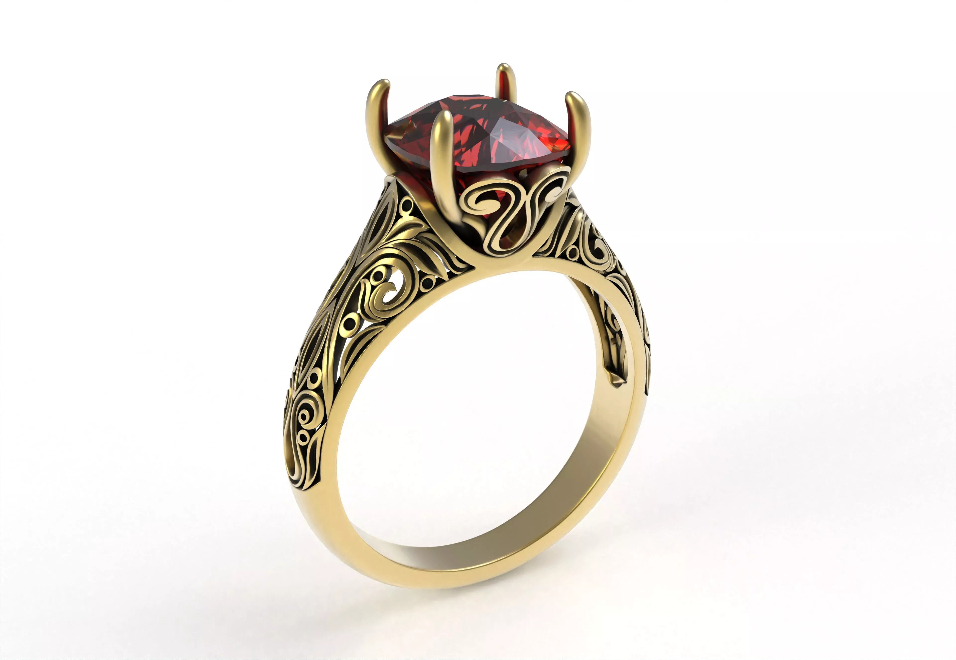 Engagement Ring 3D print model