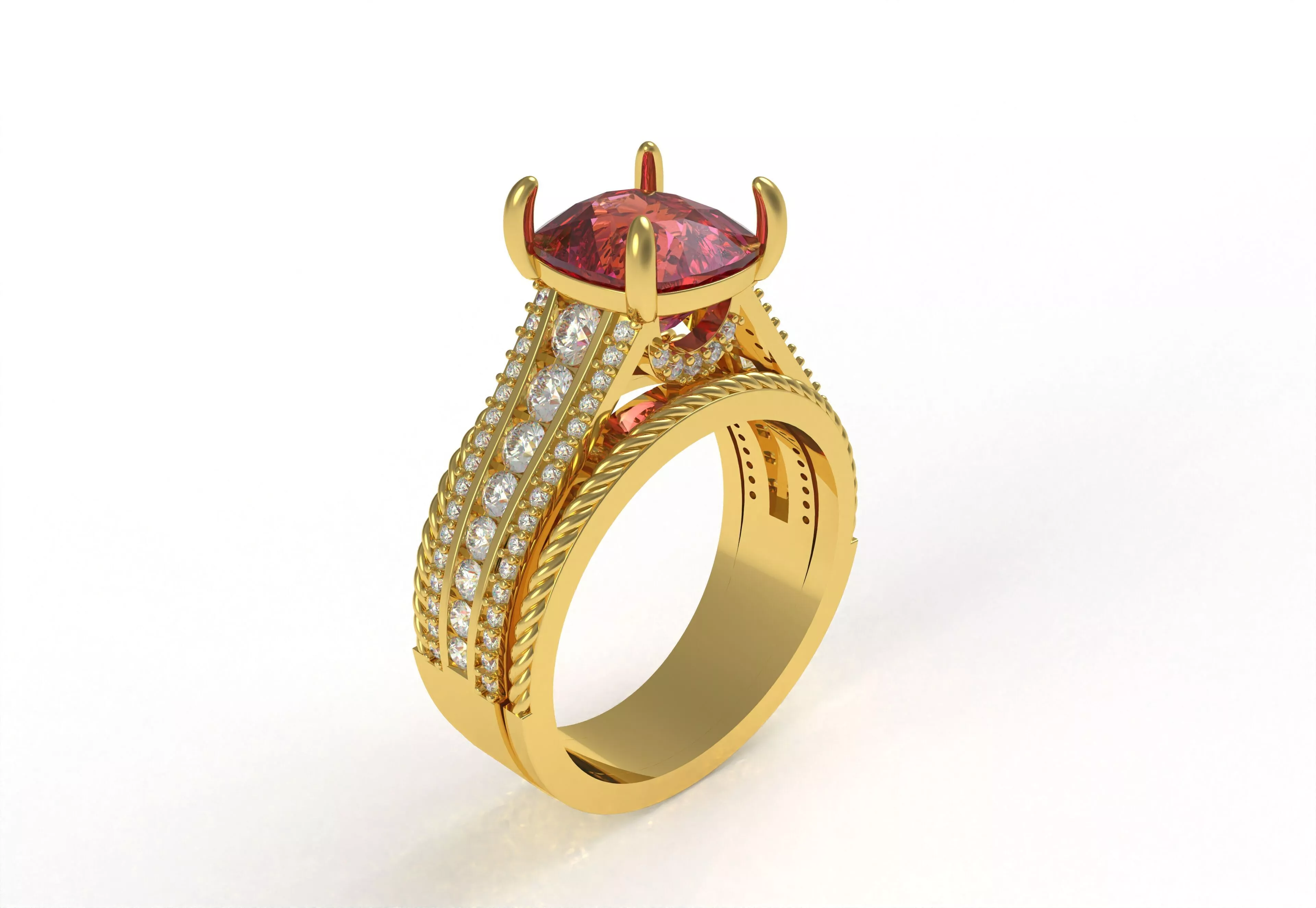 Engagement Ring 3D print model