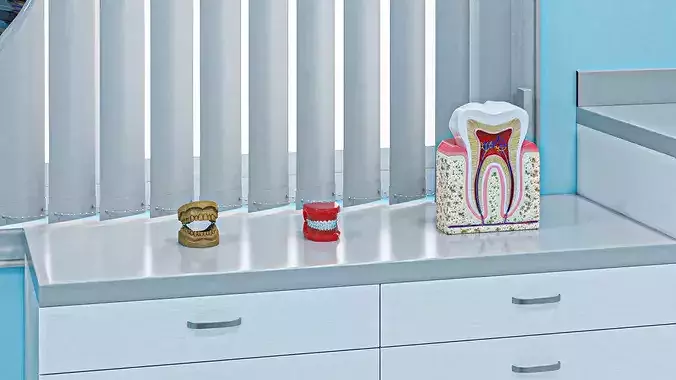 Modern Dental Office 3D model 7