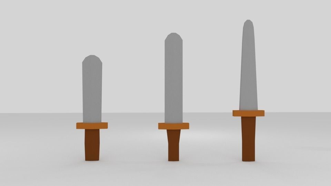 Low Poly Swords Collection sword