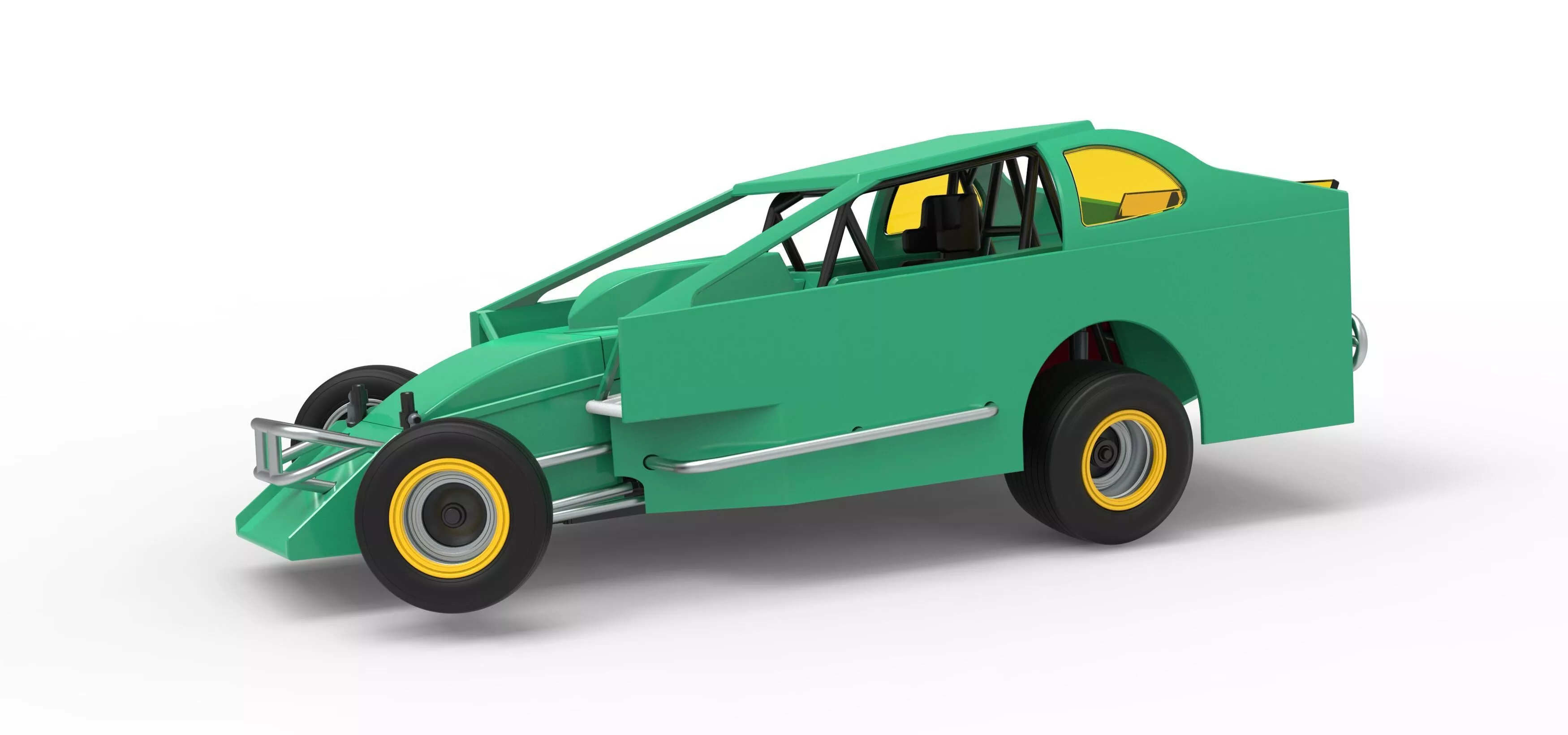 Northeast Dirt Modified stock car while turning V2 Scale 1 to 25 3D print model