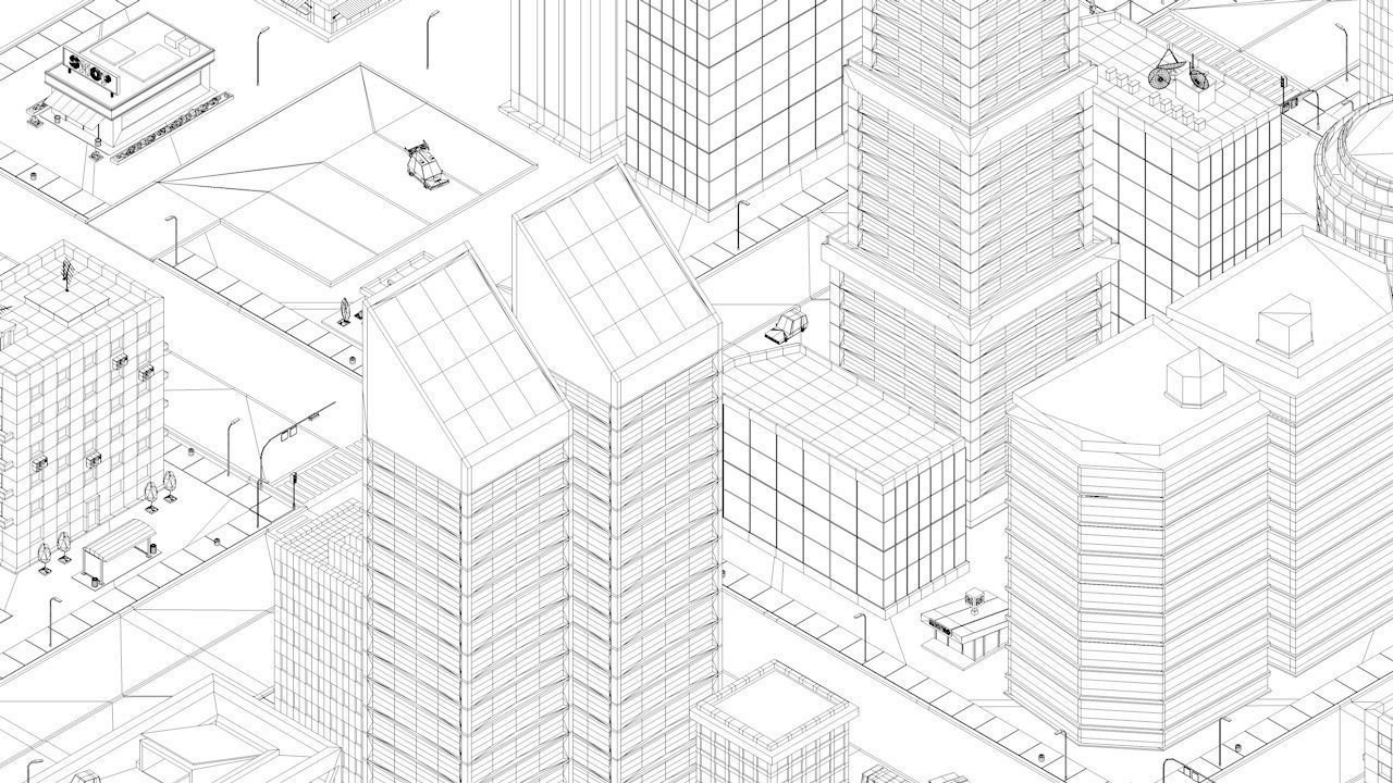 Ultimate Cartoon Low Poly City Night Pack 1 Low-poly 3D model_8