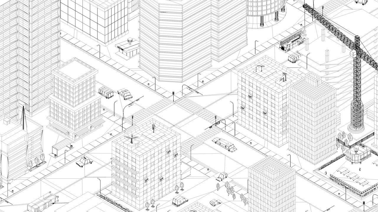 Ultimate Cartoon Low Poly City Night Pack 1 Low-poly 3D model_9