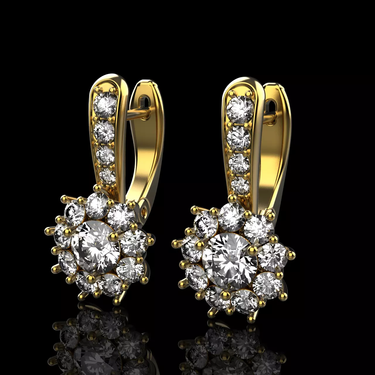 Earrings 007 3D print model