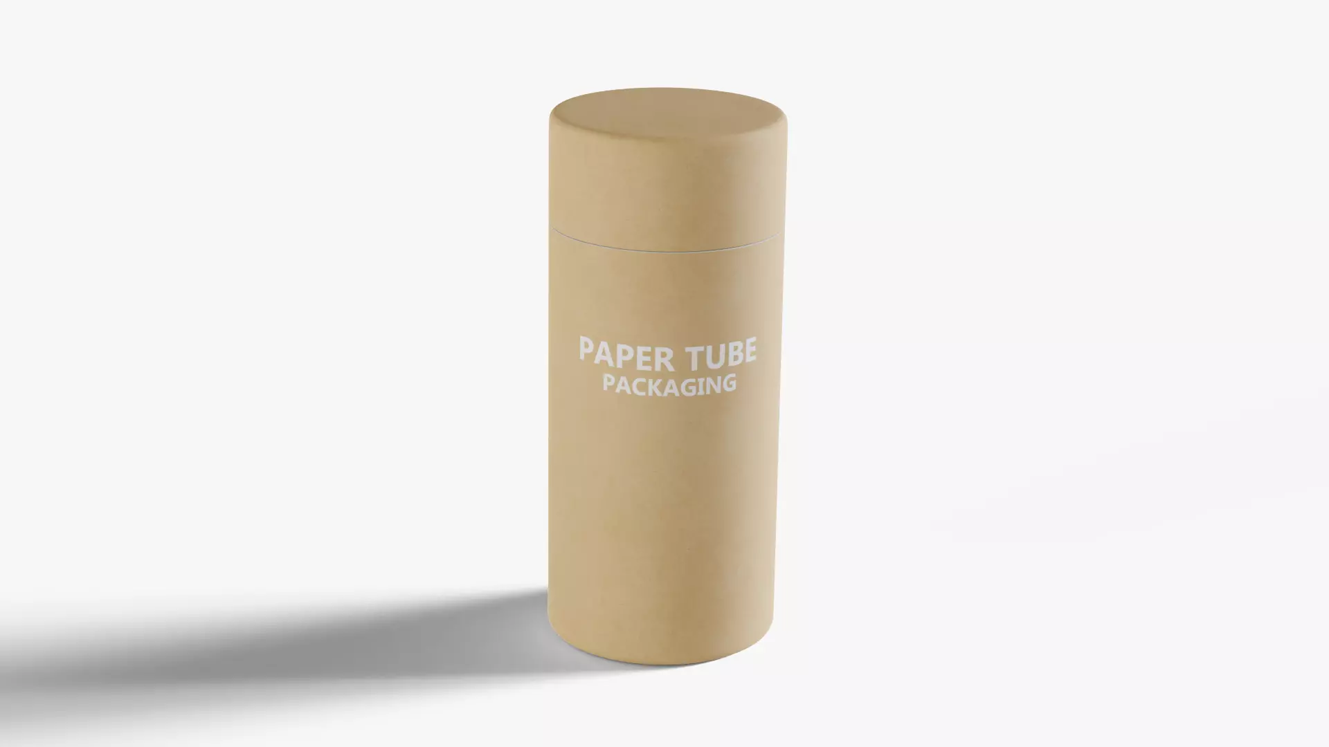 Paper Tube 1 Low-poly 3D model