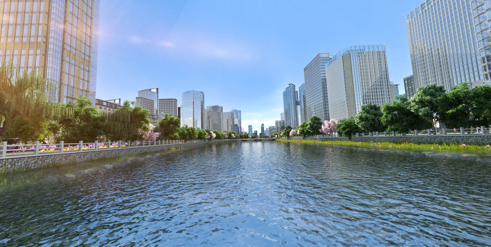 Urban River Channel Ecological Renovation 3D model