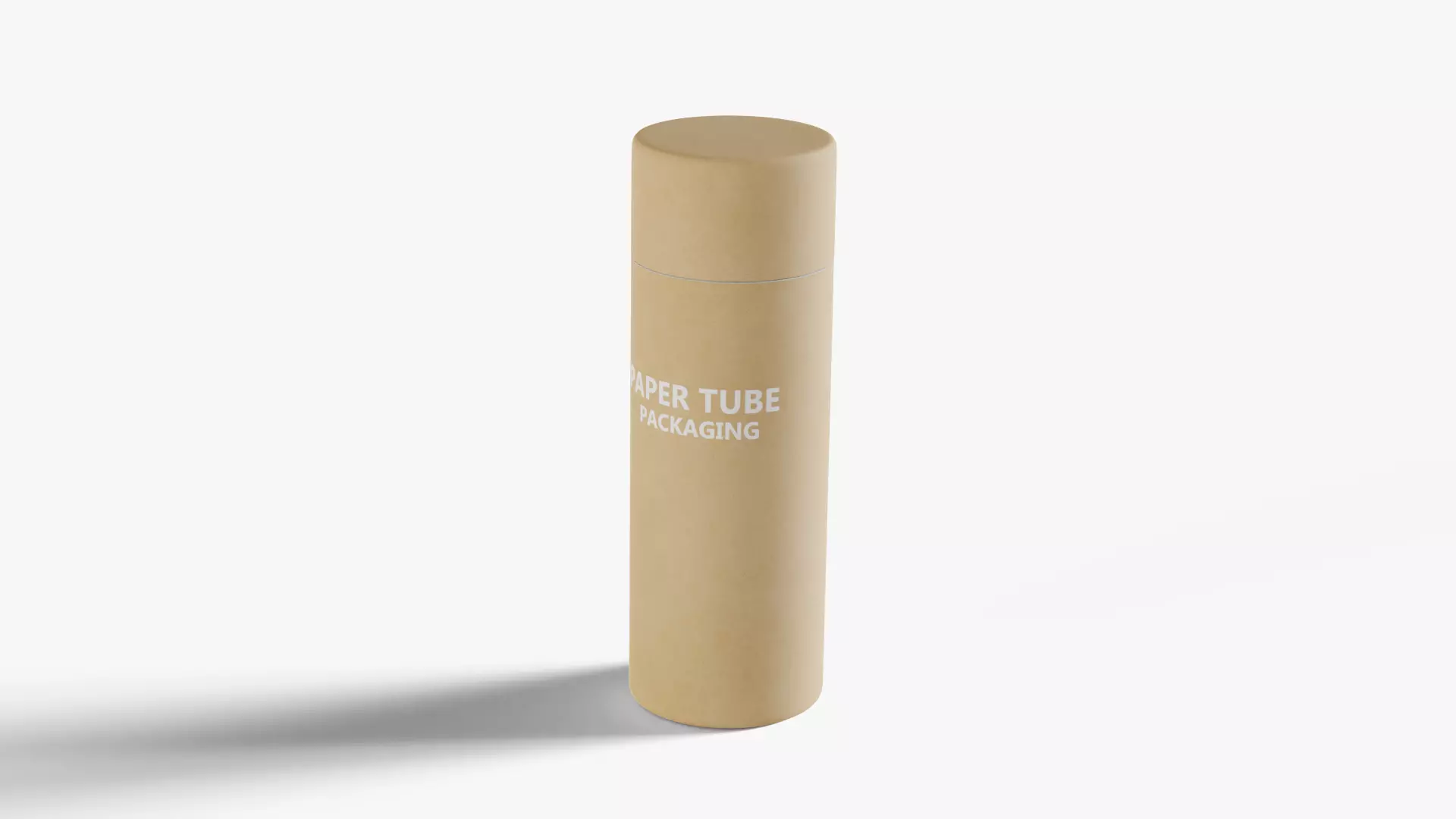 Paper Tube 2 Low-poly 3D model