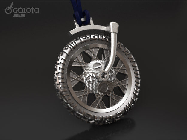 Ebiker rotating small original pendant 3D print model