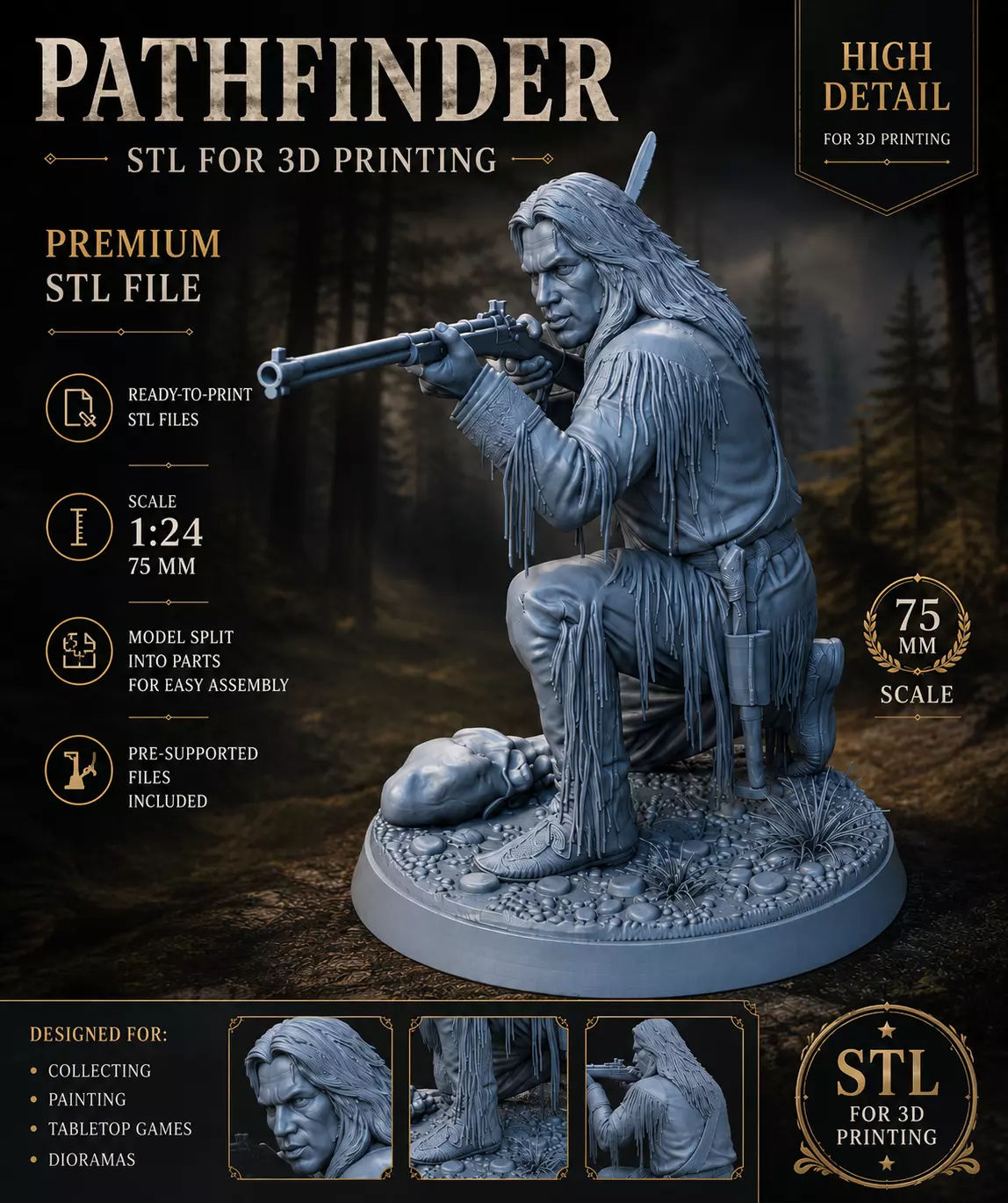 Pathfinder Premium STL File for 3D Printing 3D print model