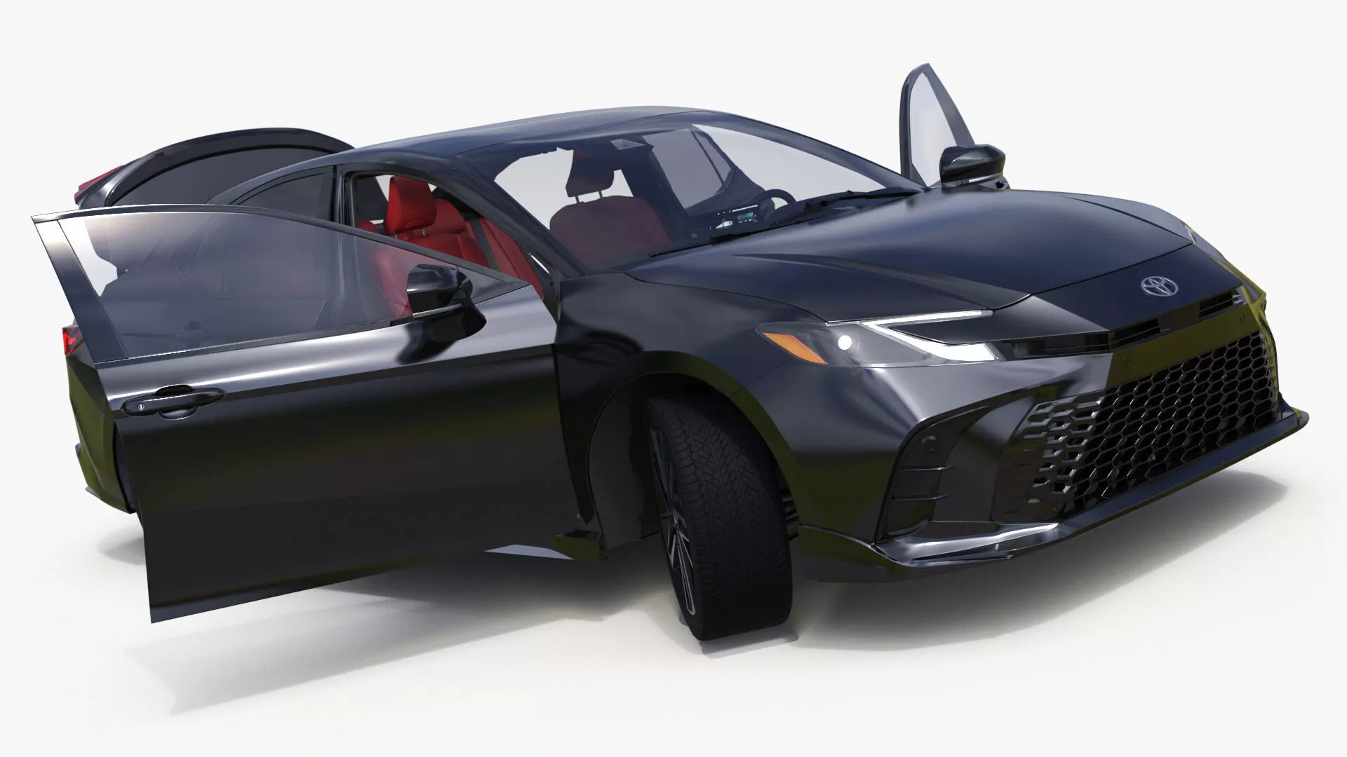 Toyota Camry 2025 Hybrid Underground Rigged for Maya 3D model