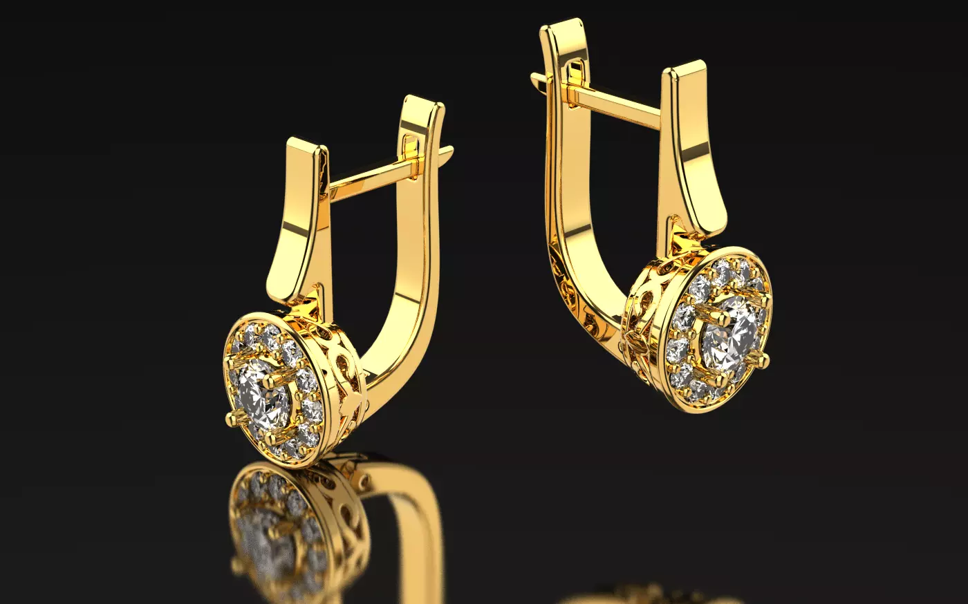 earrings 038 3D print model