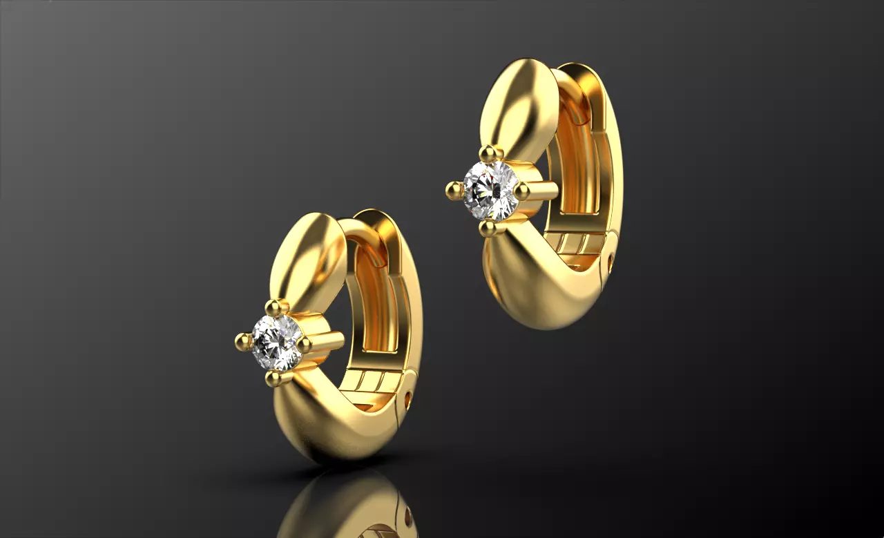 earrings 0045 3D print model