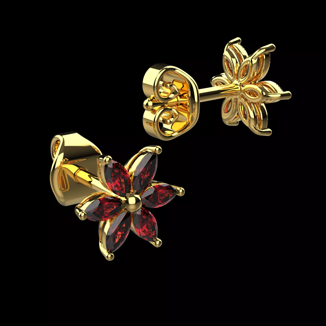 stud earrings 053 3D print model
