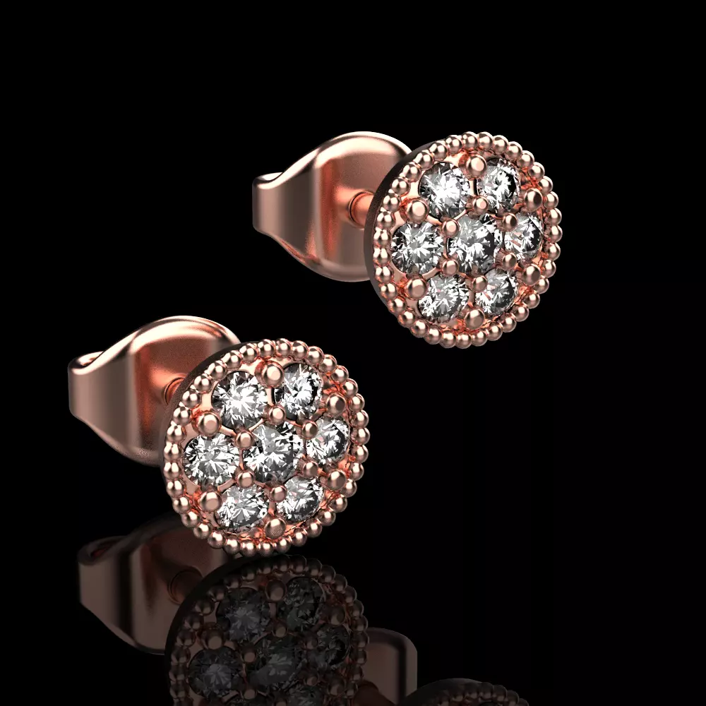stud earrings 055 3D print model