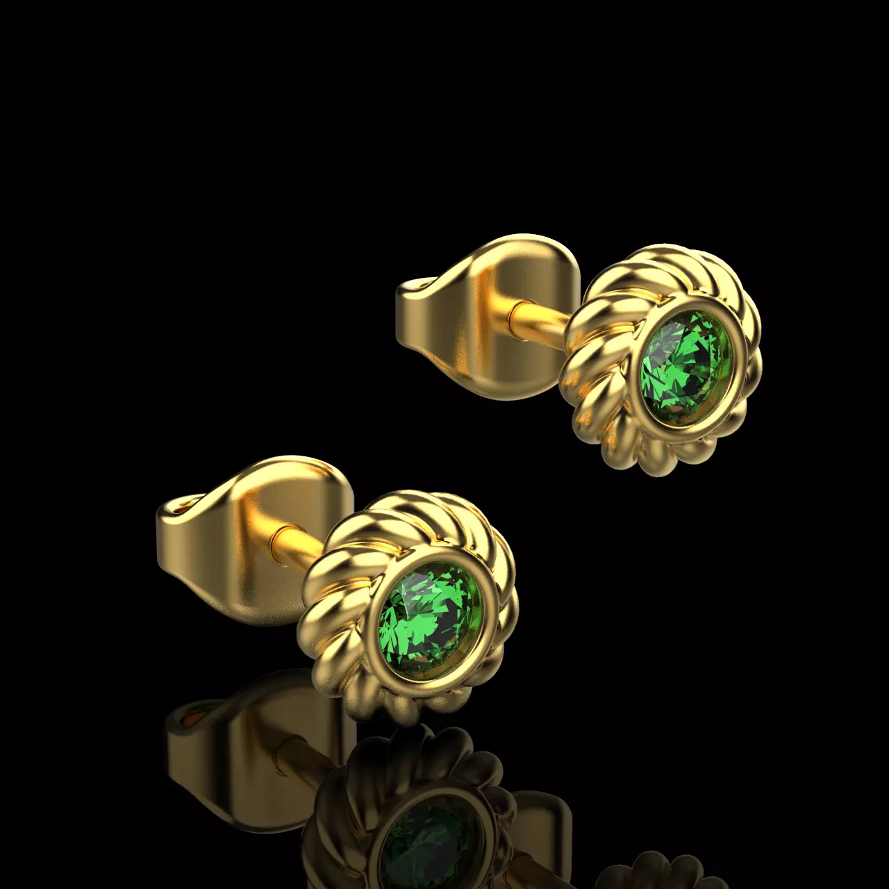 stud earrings 056 3D print model