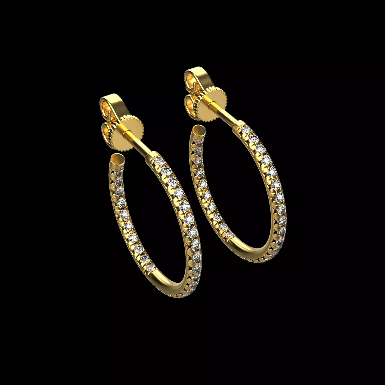 stud earrings 072 3D print model