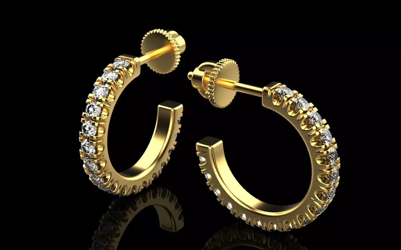 earrings 073 3D print model