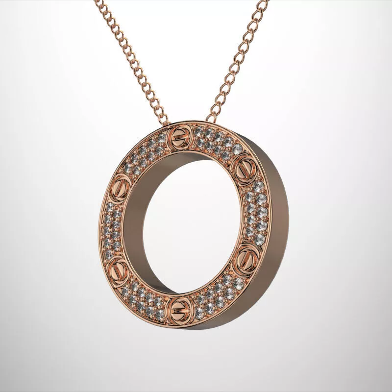 Love pendant 0049 3D print model