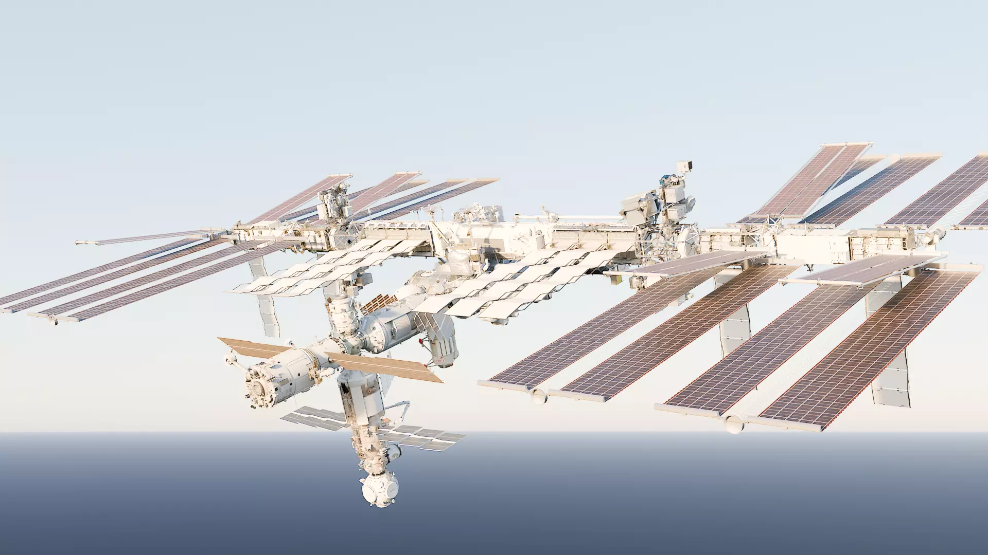 NASA International Space Station ISS D IGOAL Detailed 3D Model Low-poly 3D model