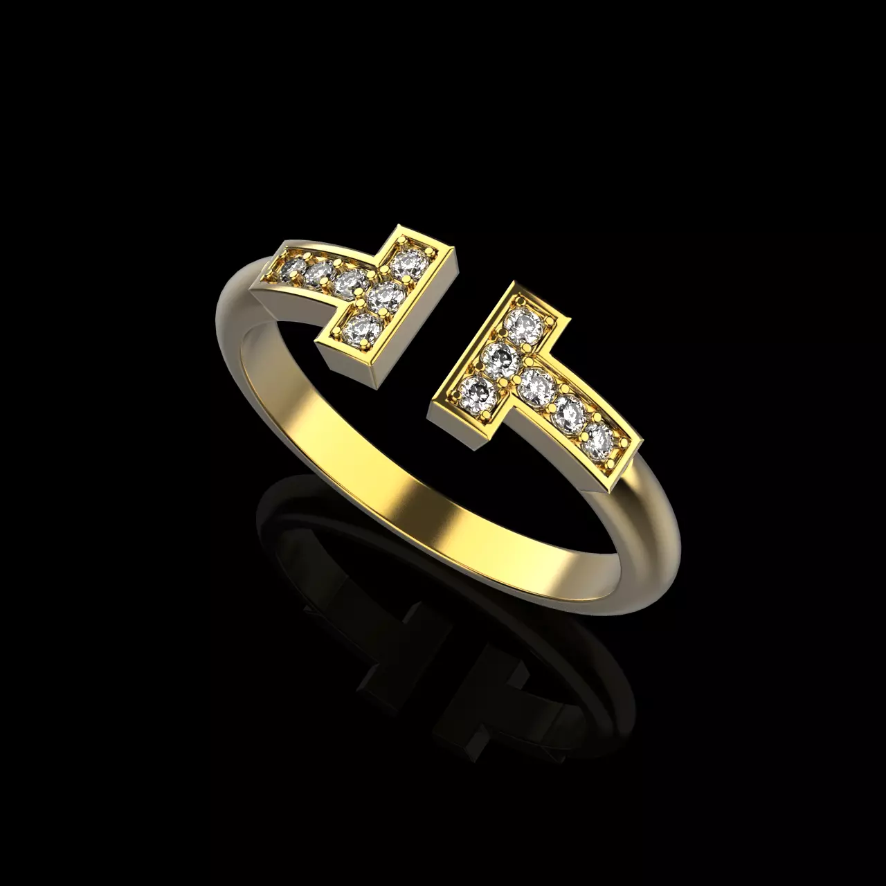 Tiffany t ring 0085 3D print model