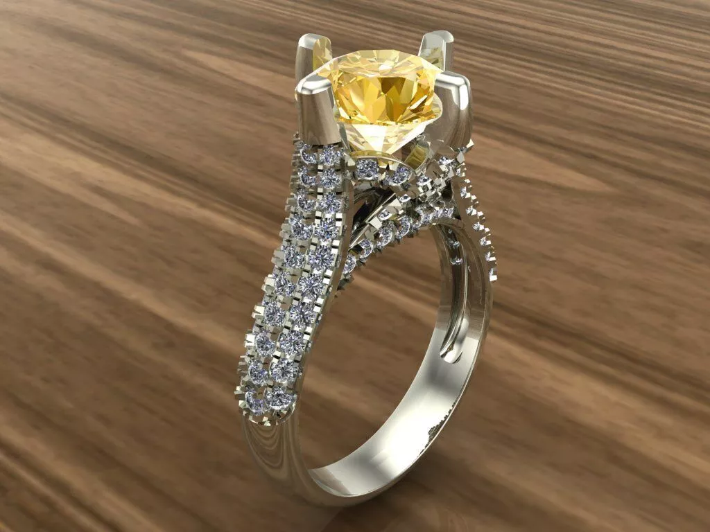 3D model of a jewelry ring 3D print model 3D print model