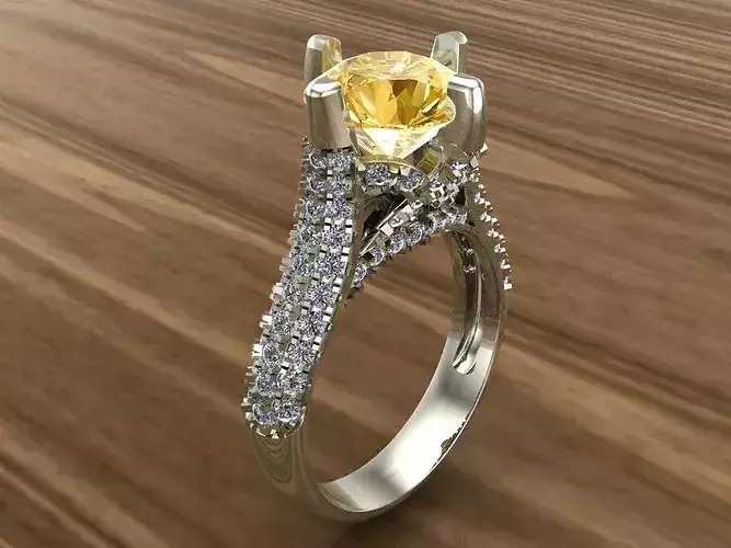 3D model of a jewelry ring 3D print model