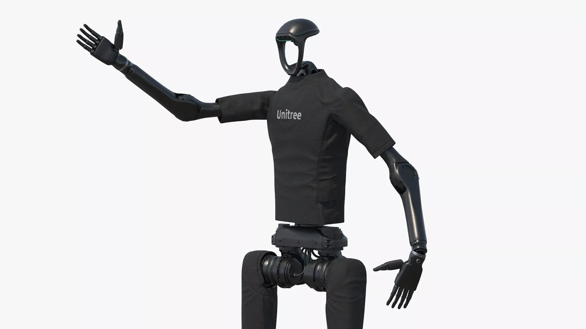 Unitree Robot Humanoid with Dexterous Hands Rigged for Maya 3D model