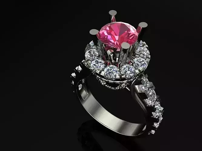 3D model of a jewelry ring 3D print model