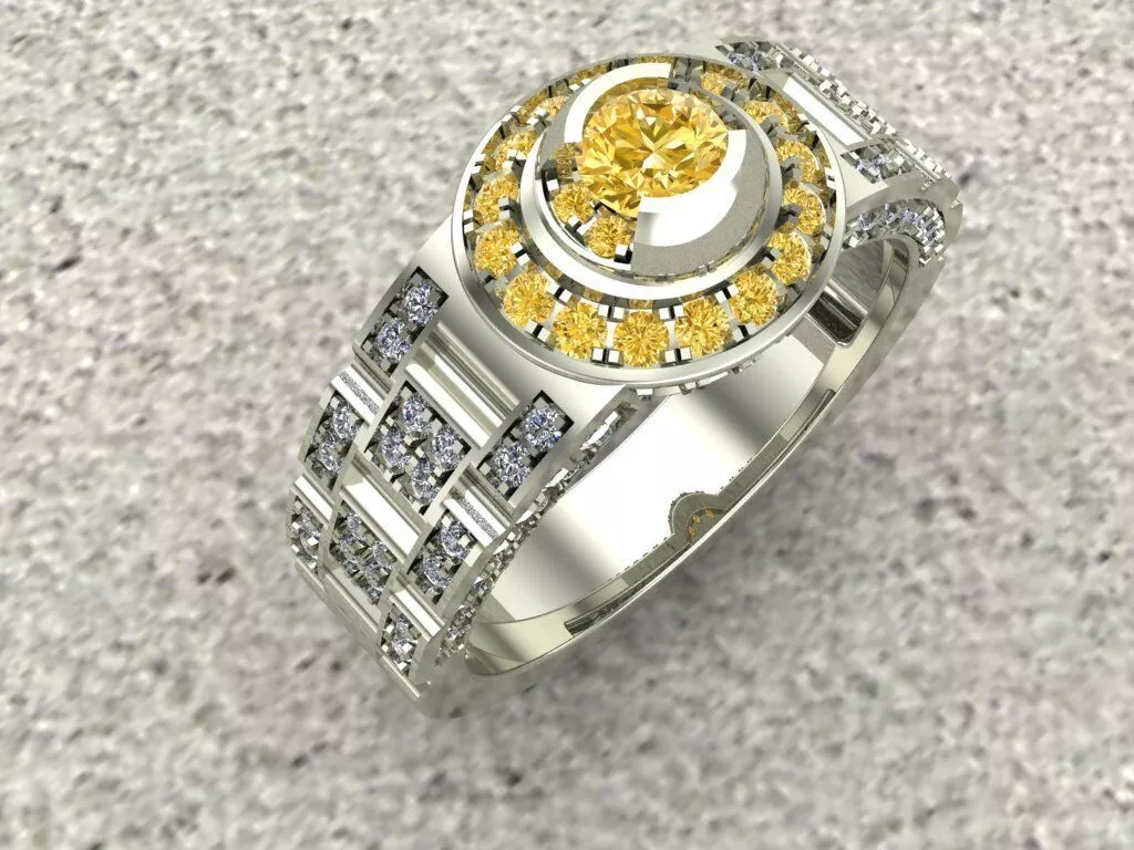 3D model of a jewelry ring 3D print model 3D print model
