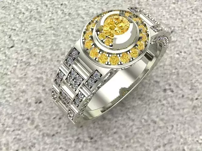 3D model of a jewelry ring 3D print model