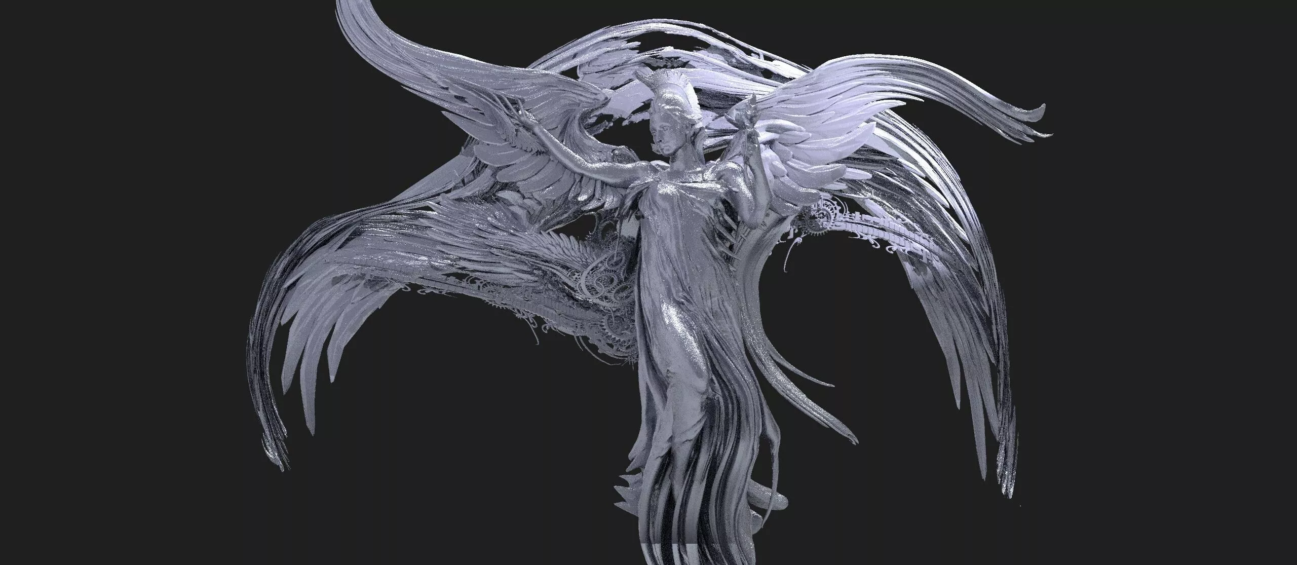 Timeturner Moonwriath sculpture 1 3D model