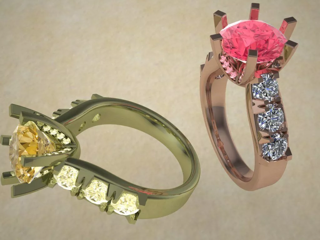 3D model of a jewelry ring 3D print model 3D print model