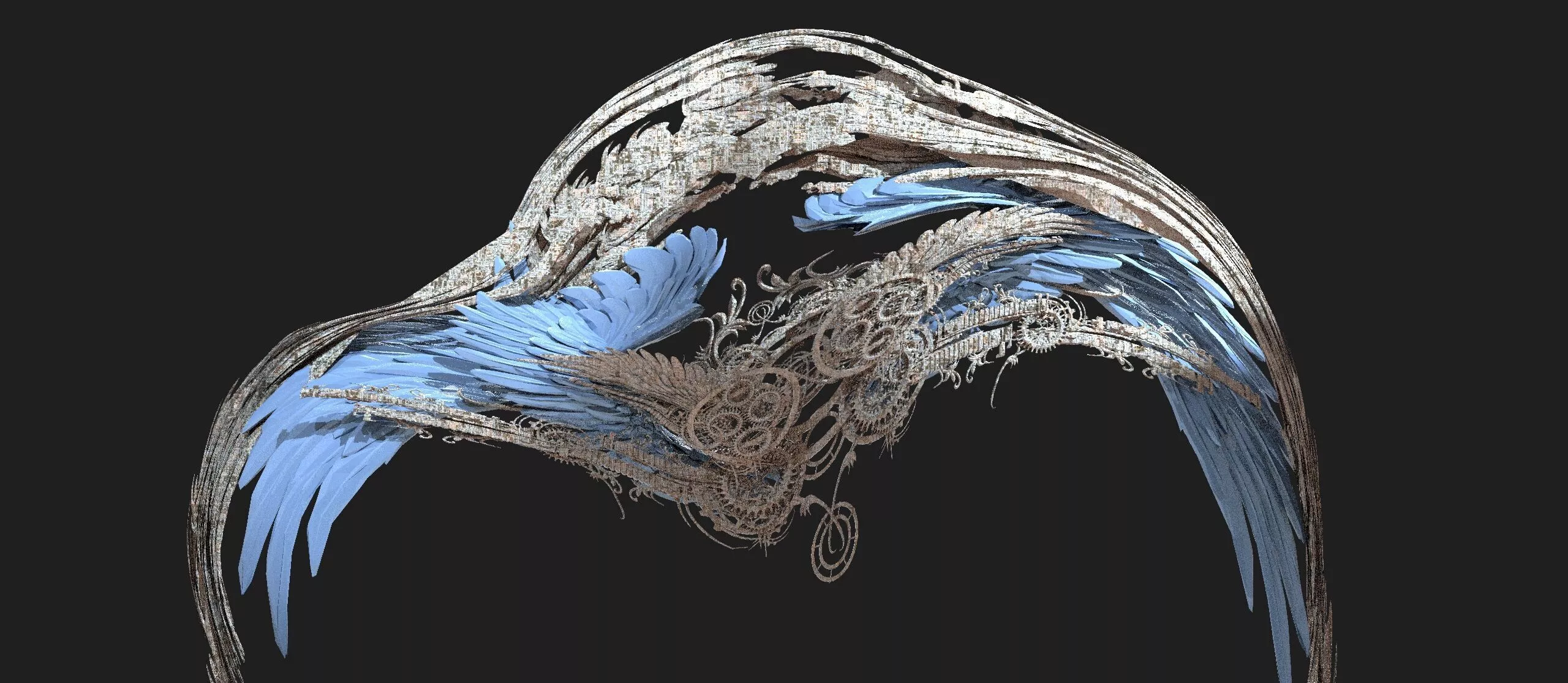 Timeturner Moonwriath sculpture 4 3D model