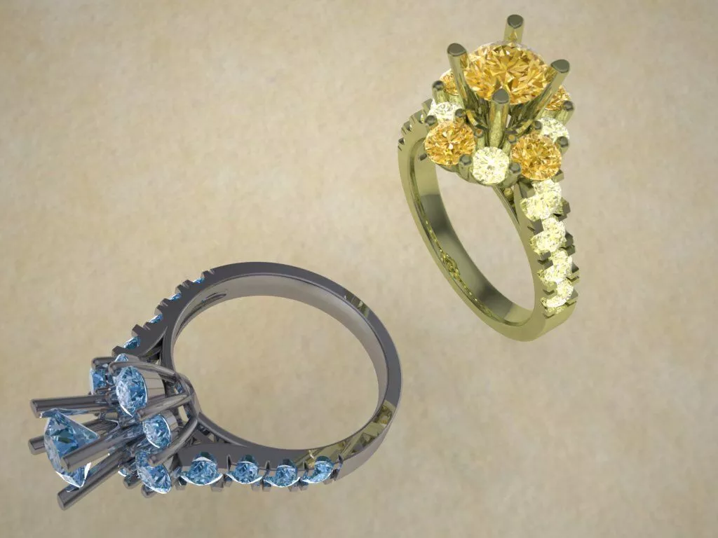 3D model of a jewelry ring 3D print model 3D print model