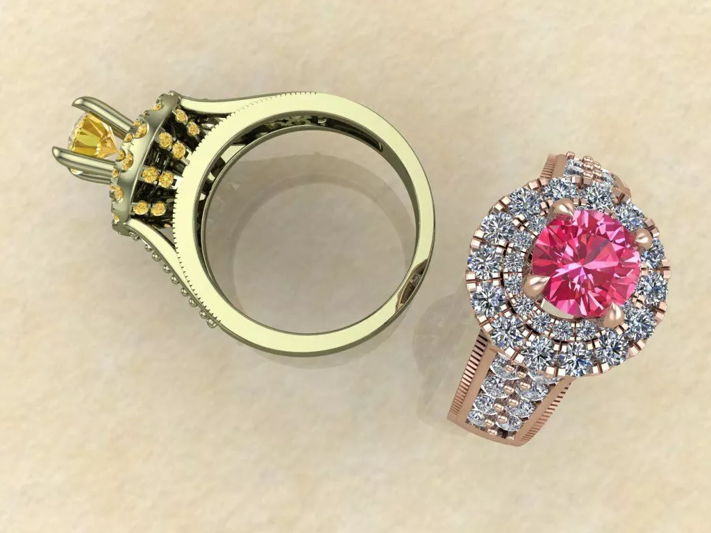 3D model of a jewelry ring 3D print model 3D print model