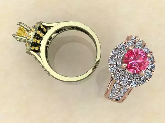 3D model of a jewelry ring 3D print model