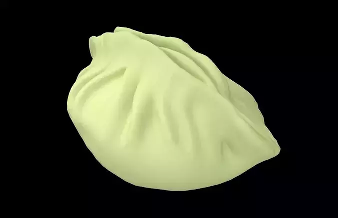 Dumpling v2 003 Low-poly 3D model 2