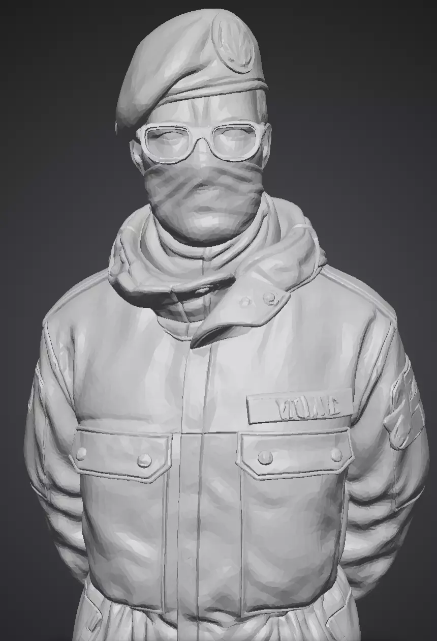 An Officer 3cm 3D print model